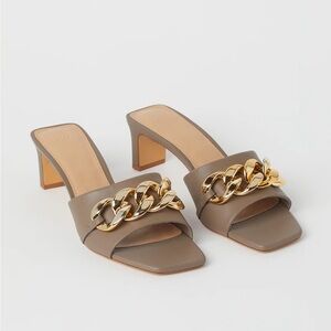 Chain-detail sandals